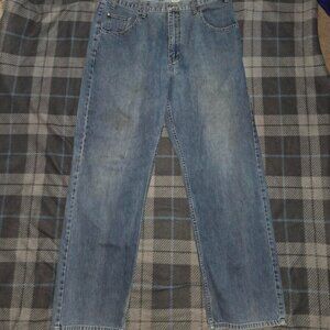 vintage 90s y2k levis silvertab straight loose denim jeans 2000s skater